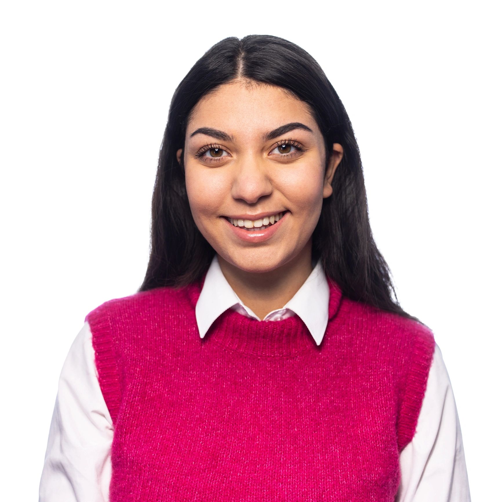 Portrait of a student traveler smiling