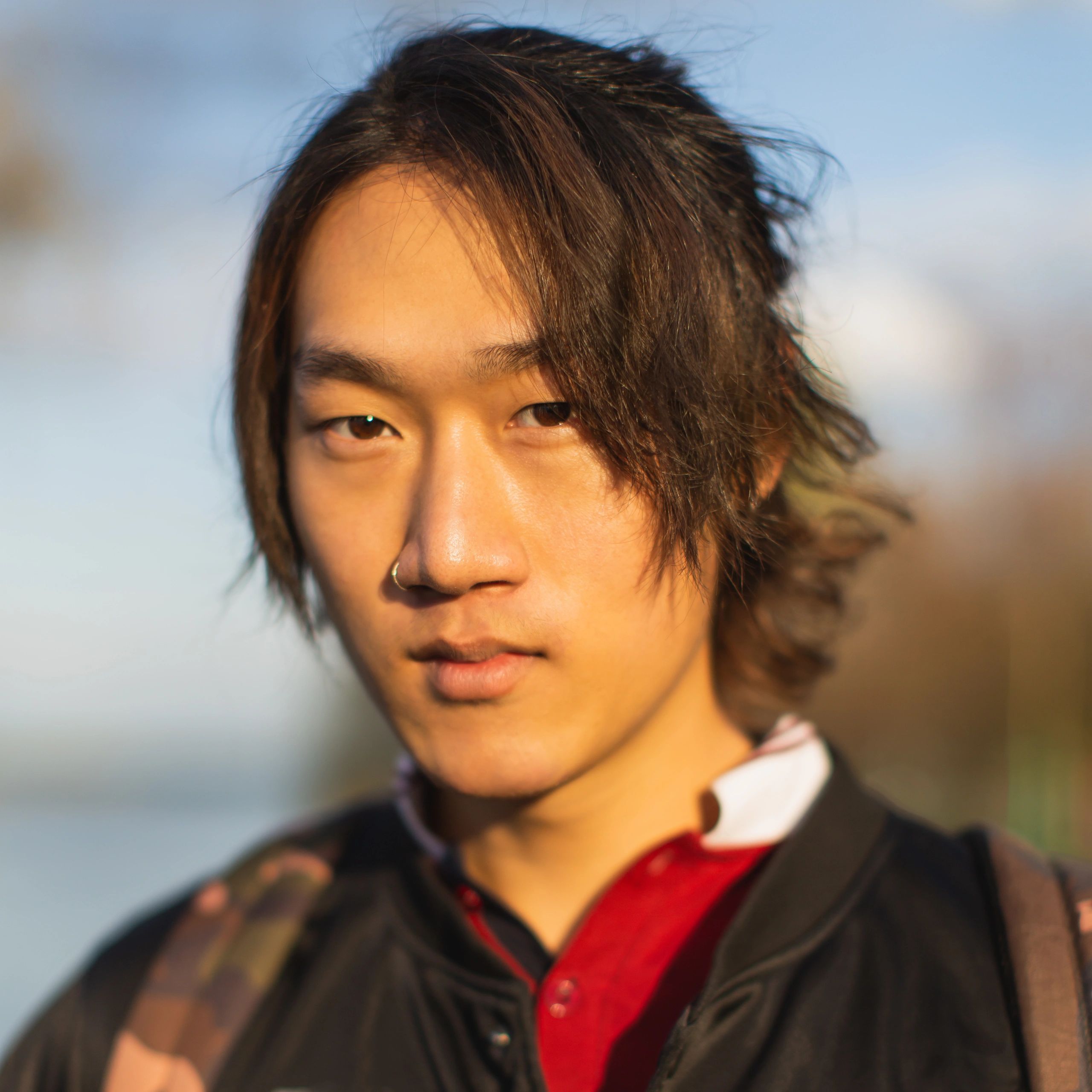 Portrait of a student outdoors